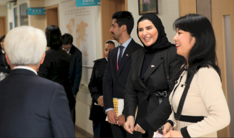 마리암 알 미스나드 카타르 사회개발가족부 장관 및 주요 관계자 복지관 방문