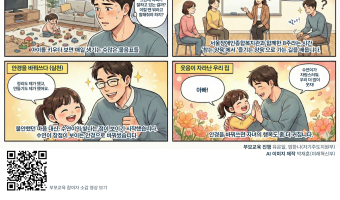 AI 4컷 이미지로도 소개합니다 | 강한 부모-강한 어린이 부모교육